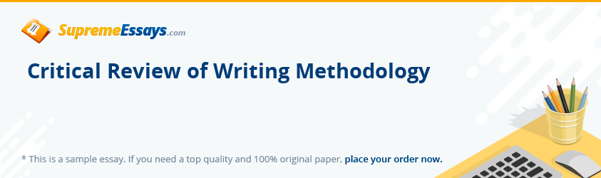 Critical Review of Writing Methodology
